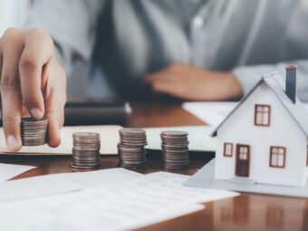 Property investment and mortgage financial concept.